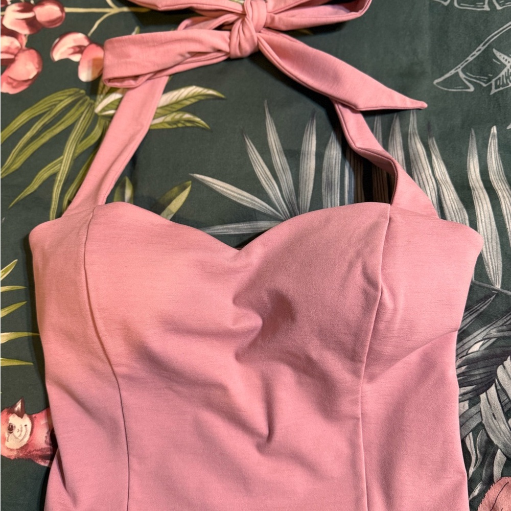 Express pink halter top